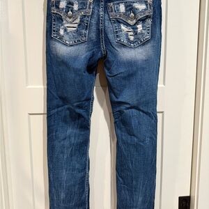 Miss Me Distressed Blue Jeans